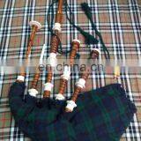 Scottish Highland Traditional Mount Bagpipe With Tartan Cover thumbnail-3