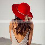 High Quality Women Wool Felt Floppy Hat thumbnail-3