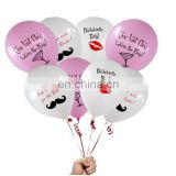 bachelorette party favors 12" latex balloons