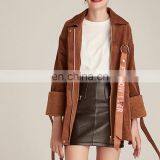 Hot Sale Fashion Women Corduroy Windbreaker Jacket Coat thumbnail-1
