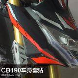 Spirit Beast Motorcycle Modified Cool Epoxy Reflective 3d Storm Eye Ornament Sticker for Honda CB190R L1 thumbnail-1