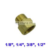 10pcs a lot Brass plumbing water pipe fitting 1/8 1/4 3/8 1/2 G thread union male to female underwater connector copper joints