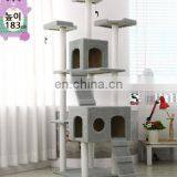 China supplier multiple colors cat scratching tree house cat climbing post jumping rack