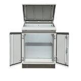 New Design Customized Industrial Broadcast Sheet Metal Fabrication Security Control Room Console Command Center Furniture Monitor Console Equipment Console Worktop Operating Platform Industrial Control Operating Desk With LED Lamp thumbnail-3