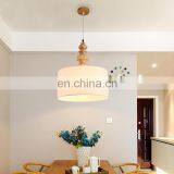 Best Quality White Wood Ring Rounds Pendant Lamps E27 Buld Room Light for Home Decor Dinner Room thumbnail-3