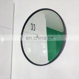 Contemporary Iron Frame Round Wall Mounted Black Mirror thumbnail-1