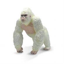 Albino Gorilla Toys King Kong White Realistic Hand Painted Gorilla Ape Wild Model Animal Figurine thumbnail-1