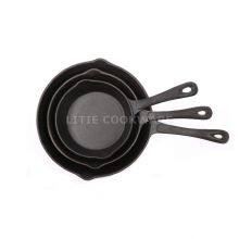6.5 Inch-10.25 Inch Pre-Seasoned Cast Iron Round Skillet Fry Pan Set Skillet Manufacturer thumbnail-2