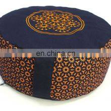 Top Sale Indian Made 100% Organic Cotton Canvas Round Meditation Cushion Zafu