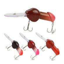 DUUV 135mm 27g Funny Big Fishing Lure Penis Deep Diving Rattle Minnow Crankbait 5 Colors thumbnail-1