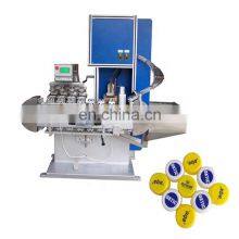Automatic Tampon 4 Color PP PE Plastic Bottle Caps Pad Printers Printing Machine