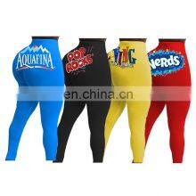 Fall Clothing 2020 High Waisted Yoga Workout Long Pants Tight Butt Leggings Candy Snack Corn Pants in Womens thumbnail-1