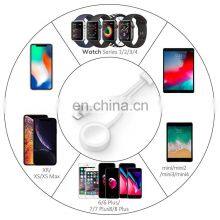 2 in 1 Mobile Phone 8 Pin Usb Data Fast Charging Cable Magnetic Wireless Charger Pad for Watch thumbnail-4