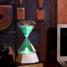 Christmas gift colorful Hourglass Sleep Light USB Rechargeable Atmosphere LED small night light