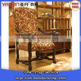 Living Room High Chair Wooden Rest Chair Simple Carving, Meeting Chair Quality Choice thumbnail-2