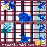 Curly Willow Design Embossed Golden Transparnt Tablecloth