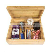 Bamboo Box Storage Organizer Bamboo Wooden Stash Box For Smoking Accessory