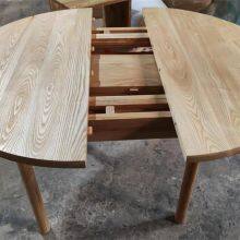 Solid Ashwood Round Dining Table,extendable thumbnail-2