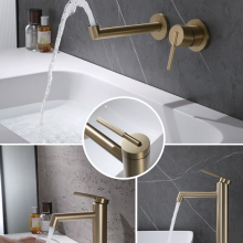 Easy Switching Between Cold and Hot Water Convenient Adjustment and Good Corrosion Resistance Separate Basin/bathtub Mixer thumbnail-1