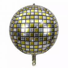 22-Inch 4D Disco Foil Balloons Metallic Round for 80s Retro Party Dance Birthday Celebrations Wholesale Decor thumbnail-3