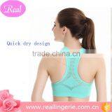 High Resilient Triangle Hollow Out Vest Sports Bra thumbnail-3