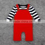Baby Boy Clothes Long Sleeve Overall 100% CottonT-shirt for Infant,baby Kids Black Two Piece Strip Overall,sleep & Play Clothes thumbnail-3