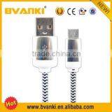 Top Selling Products 2015 Wholesale Nylon Braided Usb Charger Cable for Samsung Mobile Nylon Braided Micro Usb Data Cable thumbnail-2