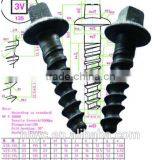 Rail Screw Spikes for Sleepers - Metro Fasteners