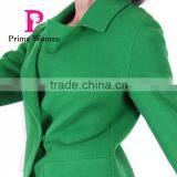 2016 Fashion Spring Wholesale Clothing Medium Length Slim Fit Wool Women Trench Coat thumbnail-5