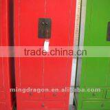 Chinese Antique Furniture Pine Wood Black/green/purple/blue/red Beijing Three Drawer Two Door Cabinet thumbnail-1