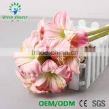 2016 Wholesale Multicolor Latex Artificial PU Flowers Amaryllis Real Touch Bouquet Wedding Bridal Decor Display Flower thumbnail-5