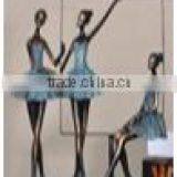 Bronze Ballerina Sculpture Indoor Decorative Statue thumbnail-1
