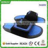 Red Leather Mens PU Leather Slide Sandals thumbnail-4