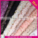 New design ribbon flowers in chiffon fabric for making garment dress and evening dress