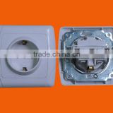 European style flush mounting socket outlet with earth (F3010)