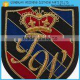 Bullion Cap Badges | Bullion Hand Embroidered Military Cap Badge Patch Emblem | Hand Embroidered Bullion Blazer Badges