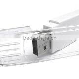 Custom Plastic Flat Usb Memory Stick With Small MQQ thumbnail-1