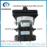 Rotary Switch HZ5-63/10 L02 63A 6 Terminals 2 Poles 2 Positions 0-1 Changeover Cam Switch Silver Contacts High Quality Yaming thumbnail-3