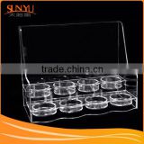 China Factory Customized 2-Tiers Acrylic Coffee Cup Tray Display Stand