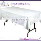Linen Tablecloth in Rectangle( 60" * 102"), White Rectangle Table Linen Iron-free, Seamless thumbnail-1