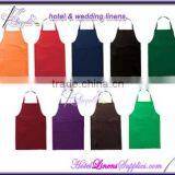 White Kitchen Bib Aprons for Restaurants, Hotels-spun Poly Fabric thumbnail-1
