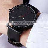 2016 Montre Men Sapphire Vogue Black Business Stainless Steel Watch 3ATM thumbnail-3