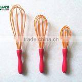 8'' 10'' and 12'' Silicone Coated Wire Silicon Egg Beater thumbnail-1