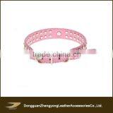 Popular Rhinstone Leather Collar,Rhinstone Leather Dog Collar Handmade Many Color Available