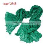 Heated One Green Color Scarf