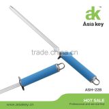 Easy kitchen tool blue handle sharpener 7.5"sharpening steel
