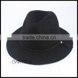 Lastest Style Black Korea Felt Hat for Lady, Blank Women Wool Hat