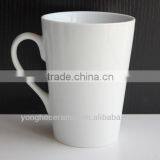 PORCELAIN SUPER WHITE V SHAPED MUGS