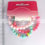 Lovely Three Colors Beaded Bracelet Set for Children thumbnail-3