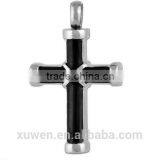 Classic Black Enamel Stainless Steel Cross Personal Cremation Urns